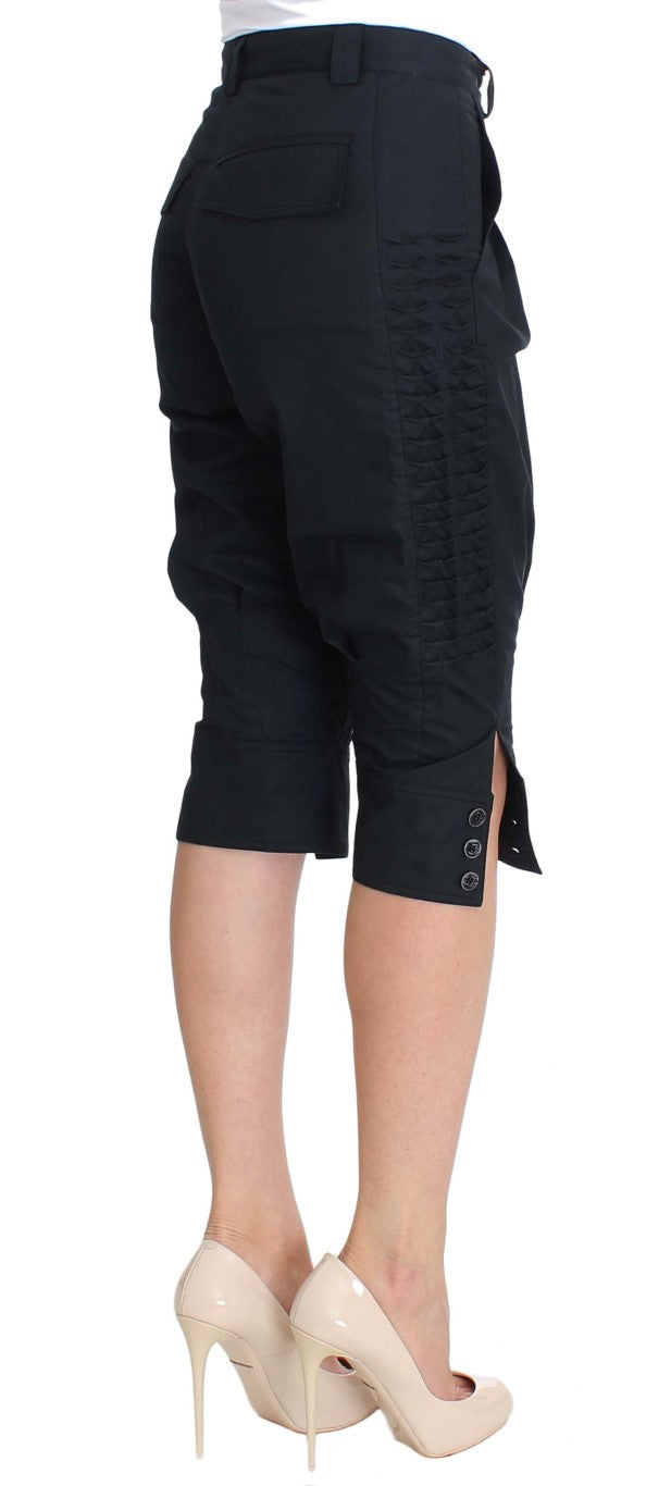 Ermanno Scervino blauwe katoenen 3/4 lengte broek