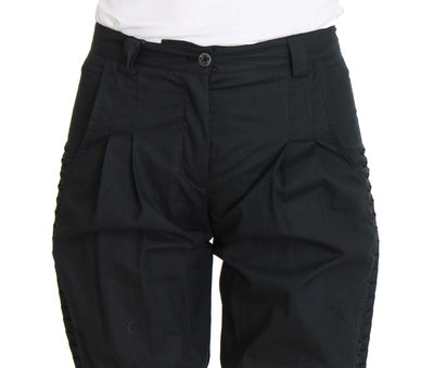 Ermanno Scervino blauwe katoenen 3/4 lengte broek