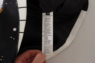 Dolce &amp; Gabbana Zwarte Liefdesklok Pailletten Pianorok