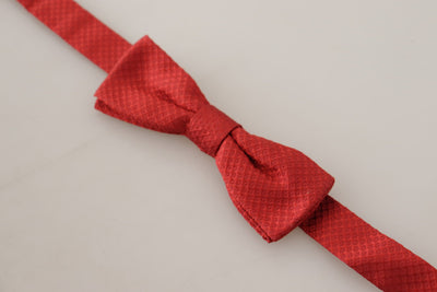 Dolce &amp; Gabbana Élégant nœud papillon en soie rouge