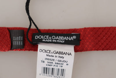 Dolce &amp; Gabbana Élégant nœud papillon en soie rouge