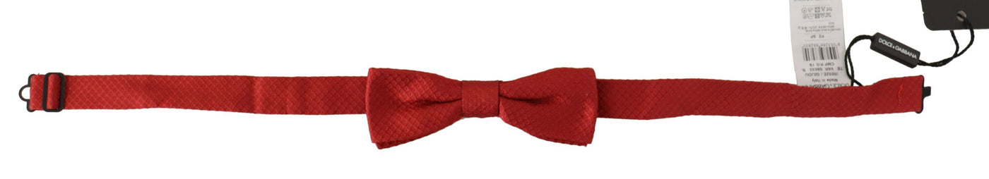 Dolce &amp; Gabbana Élégant nœud papillon en soie rouge