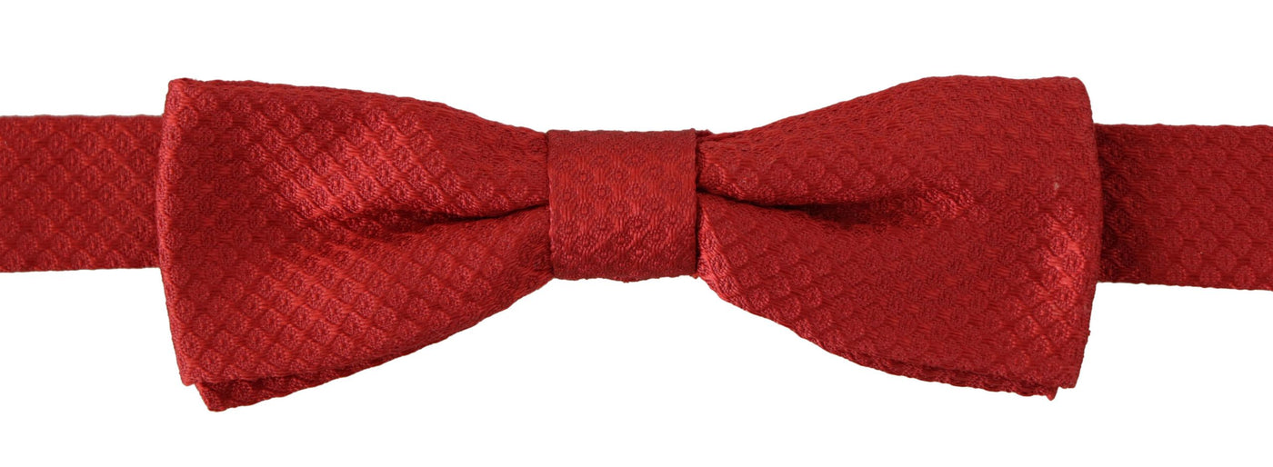Dolce &amp; Gabbana Élégant nœud papillon en soie rouge