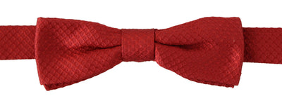 Dolce &amp; Gabbana Élégant nœud papillon en soie rouge