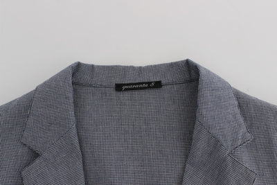 Master Coat Blue Double Breasted Regular Fit Blazer