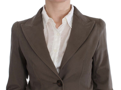 BENCIVENGA Costume Beige En Laine Et Coton