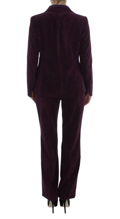 Ensemble t-shirt et costume en laine violet BENCIVENGA