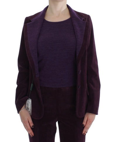 Ensemble t-shirt et costume en laine violet BENCIVENGA