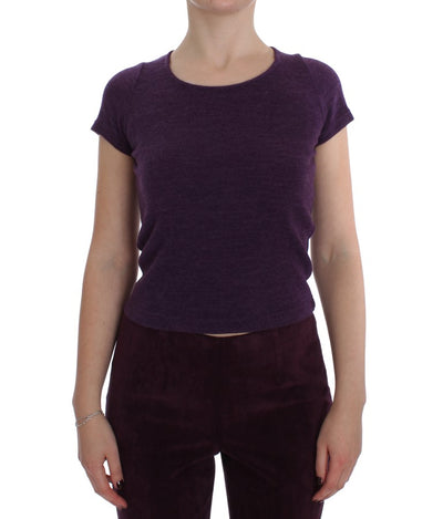 Ensemble t-shirt et costume en laine violet BENCIVENGA
