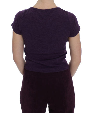 Ensemble t-shirt et costume en laine violet BENCIVENGA
