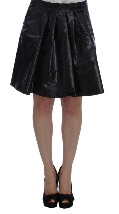 Ensemble deux pièces jupe et blazer noir et bleu Exte