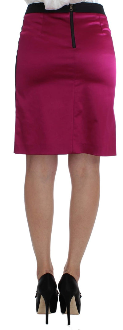 Ensemble deux pièces jupe et blazer noir et rose Exte