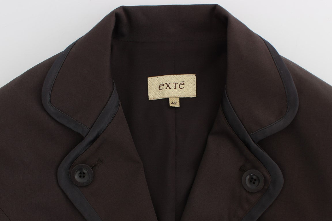 Costume extensible marron à deux boutons Exte