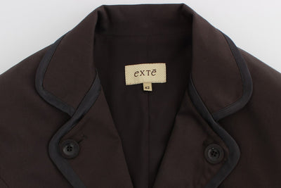 Costume extensible marron à deux boutons Exte