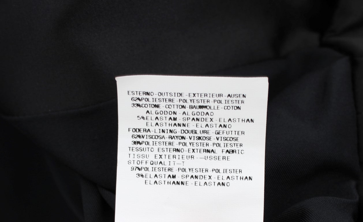 Veste blazer noire extensible à boutonnage simple Exte