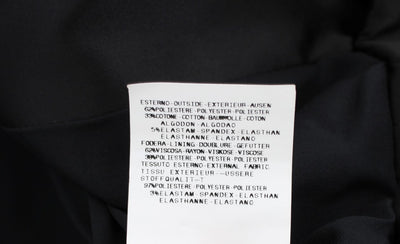 Veste blazer noire extensible à boutonnage simple Exte