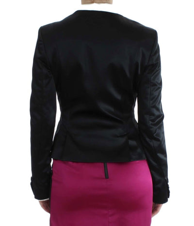 Veste blazer extensible noire et rose Exte