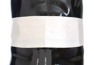 Ceinture élégante en soie blanche Dolce &amp; Gabbana