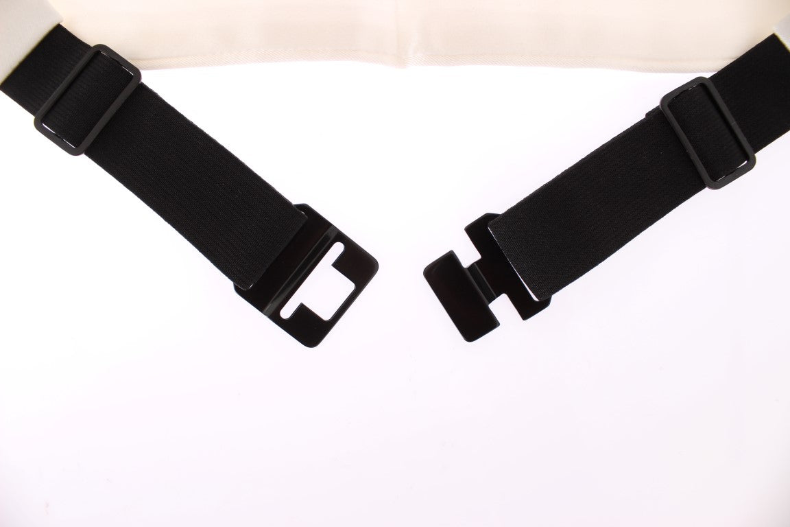 Ceinture élégante en soie blanche Dolce &amp; Gabbana