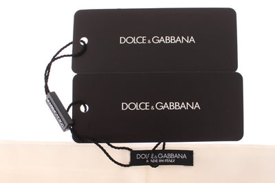 Ceinture élégante en soie blanche Dolce &amp; Gabbana