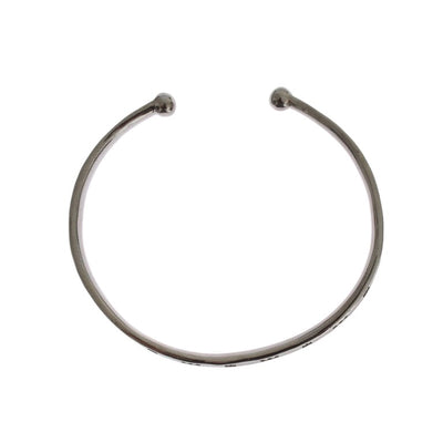 Nialaya Gray Rhodium 925 Zilveren Bangle Armband