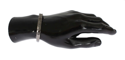 Nialaya Gray Rhodium 925 Zilveren Bangle Armband