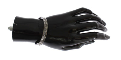 Nialaya Gray Rhodium 925 Zilveren Bangle Armband