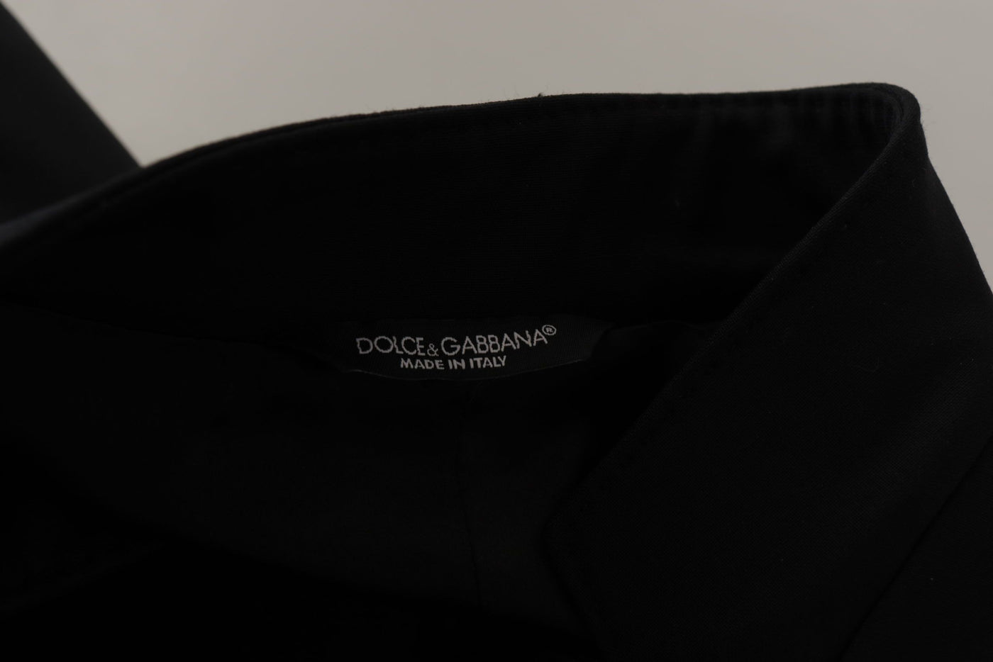 Dolce &amp; Gabbana Zwarte Wollen Enkelrijsjas Heren Blazer