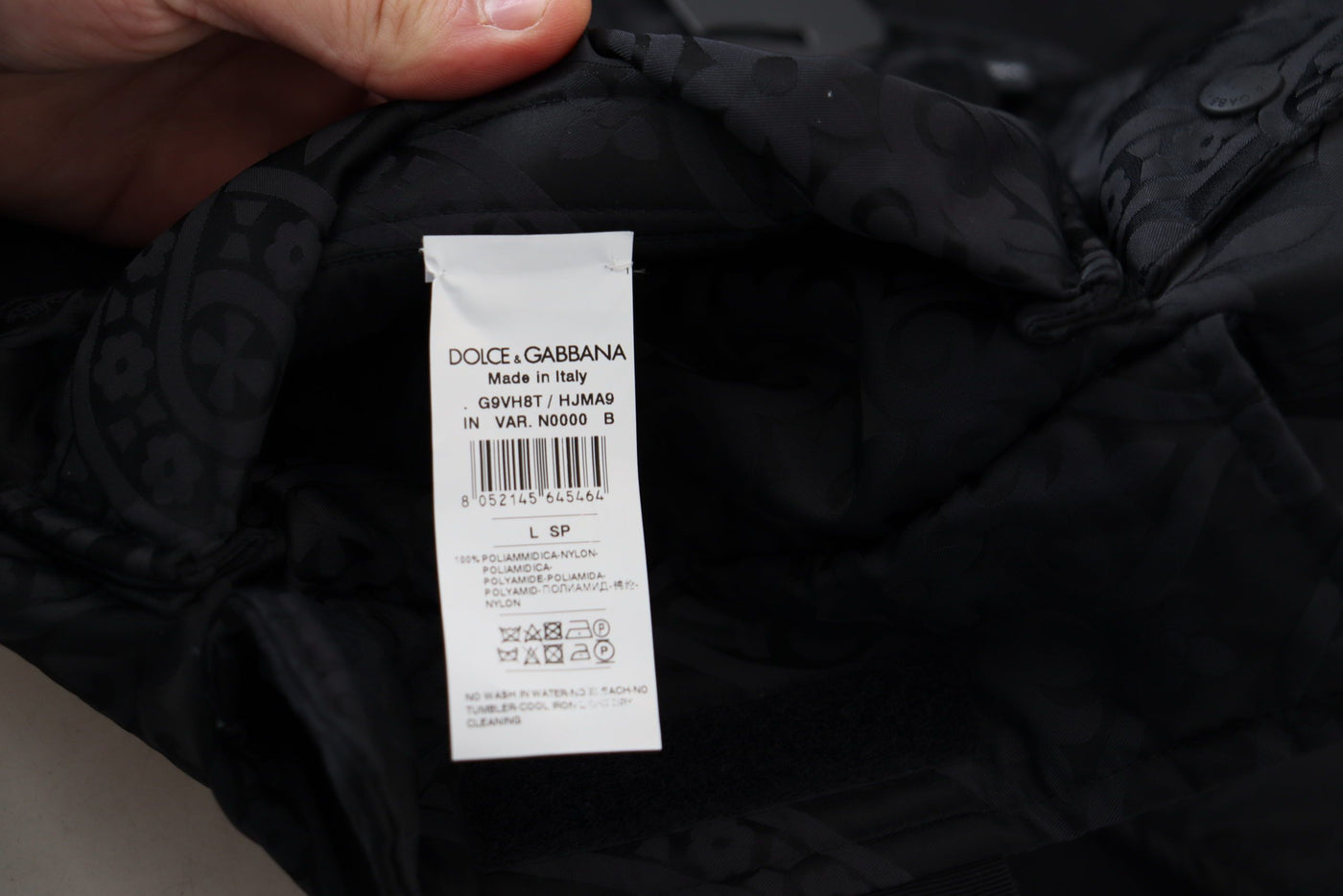 Dolce &amp; Gabbana zwart nylon mouwloos jack met volledige ritssluiting