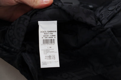 Dolce &amp; Gabbana zwart nylon mouwloos jack met volledige ritssluiting