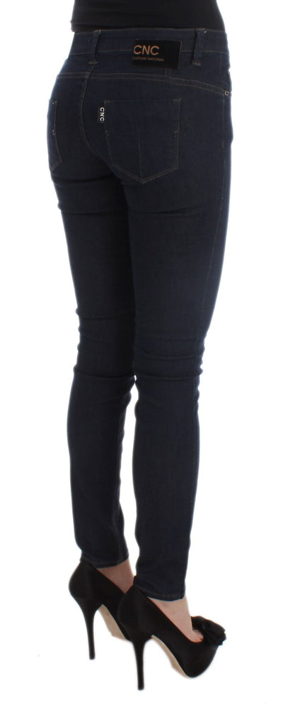 Costume National Blue Slim Fit Jeans van katoenmix