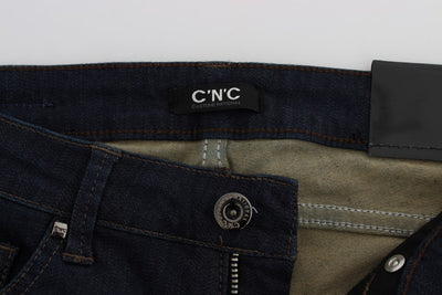 Costume National Blue Slim Fit Jeans van katoenmix