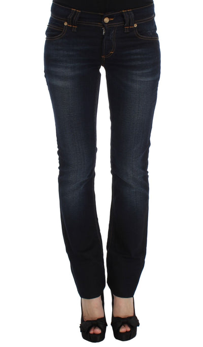 John Galliano Blue Wash katoenen slim fit jeans