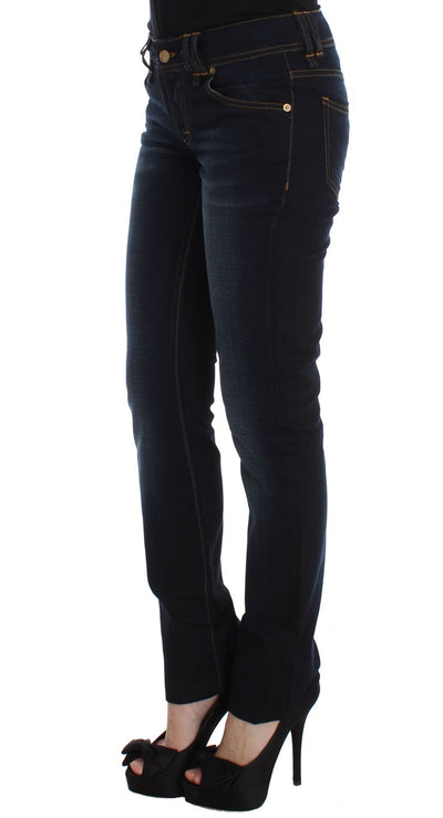 John Galliano Blue Wash katoenen slim fit jeans