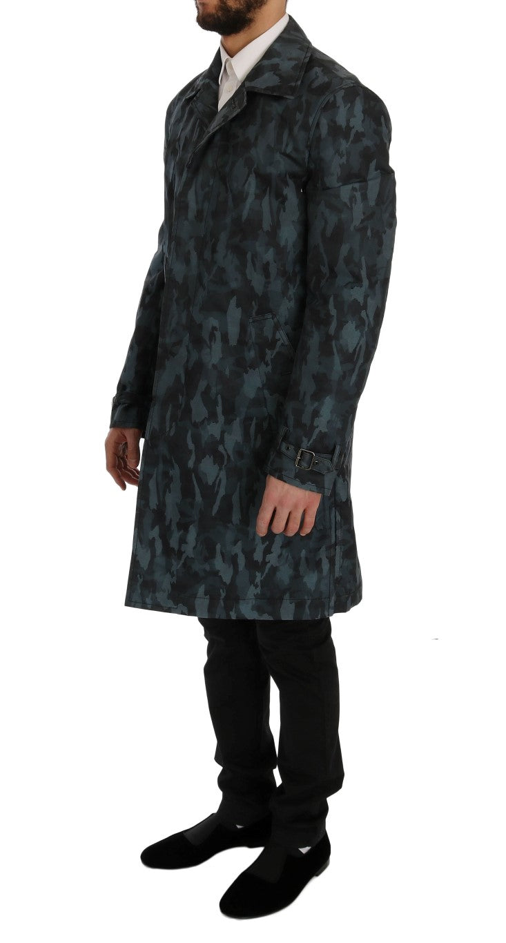 Trench camouflage bleu Dolce &amp; Gabbana