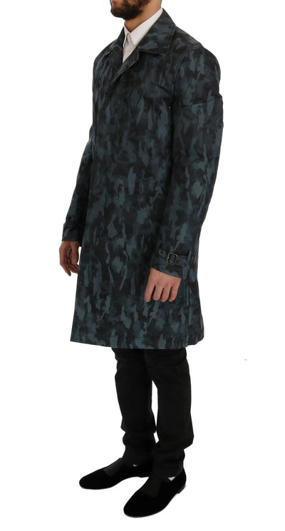 Trench camouflage bleu Dolce &amp; Gabbana