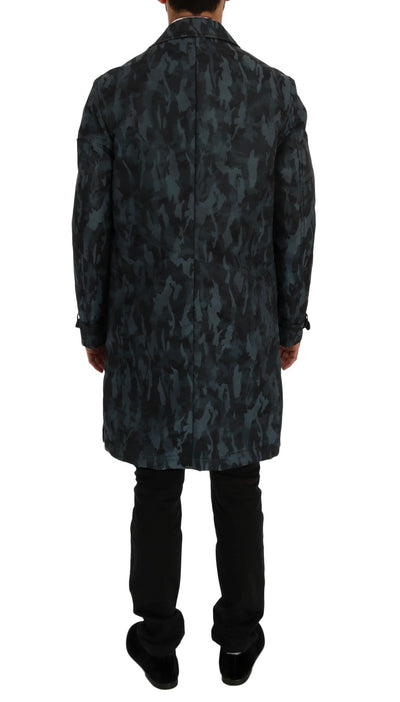 Trench camouflage bleu Dolce &amp; Gabbana