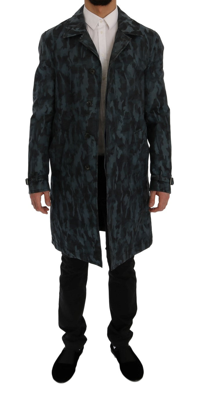 Trench camouflage bleu Dolce &amp; Gabbana