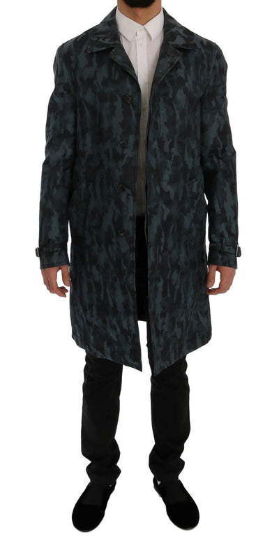 Trench camouflage bleu Dolce &amp; Gabbana