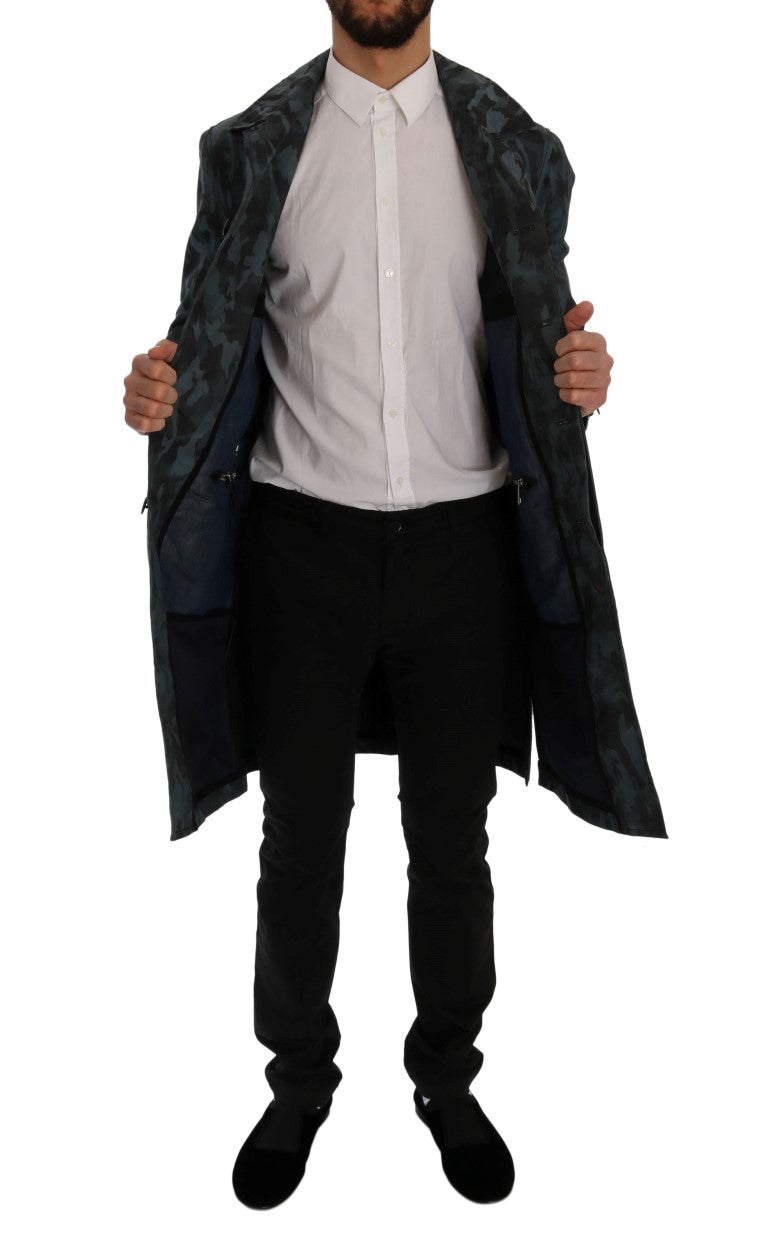 Trench camouflage bleu Dolce &amp; Gabbana