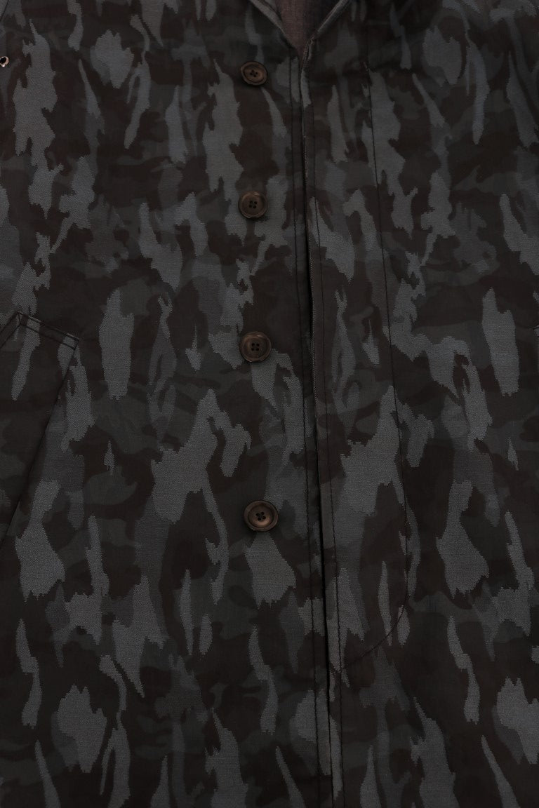 Trench camouflage bleu Dolce &amp; Gabbana