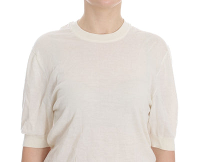 Dolce &amp; Gabbana Witte 100% Kasjmier Trui