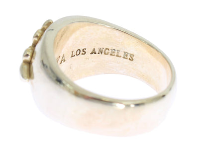 Bague Nialaya en argent sterling 925 avec écusson