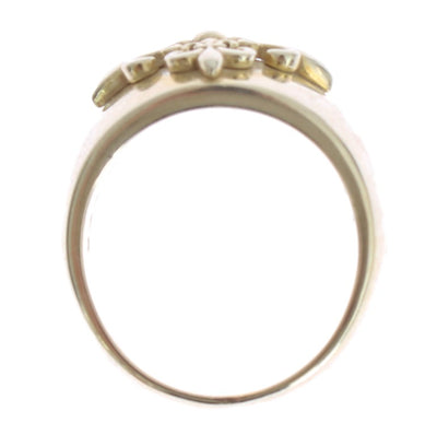 Bague Nialaya en argent sterling 925 avec écusson