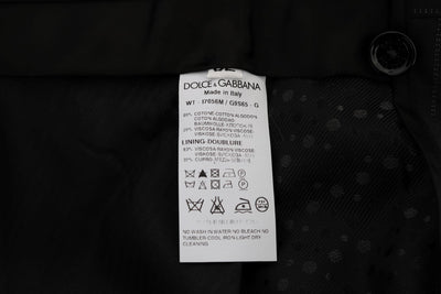 Dolce & Gabbana Blue Striped Cotton Dress Formal Pants