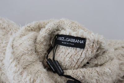 Dolce &amp; Gabbana crèmekleurige wollen coltrui