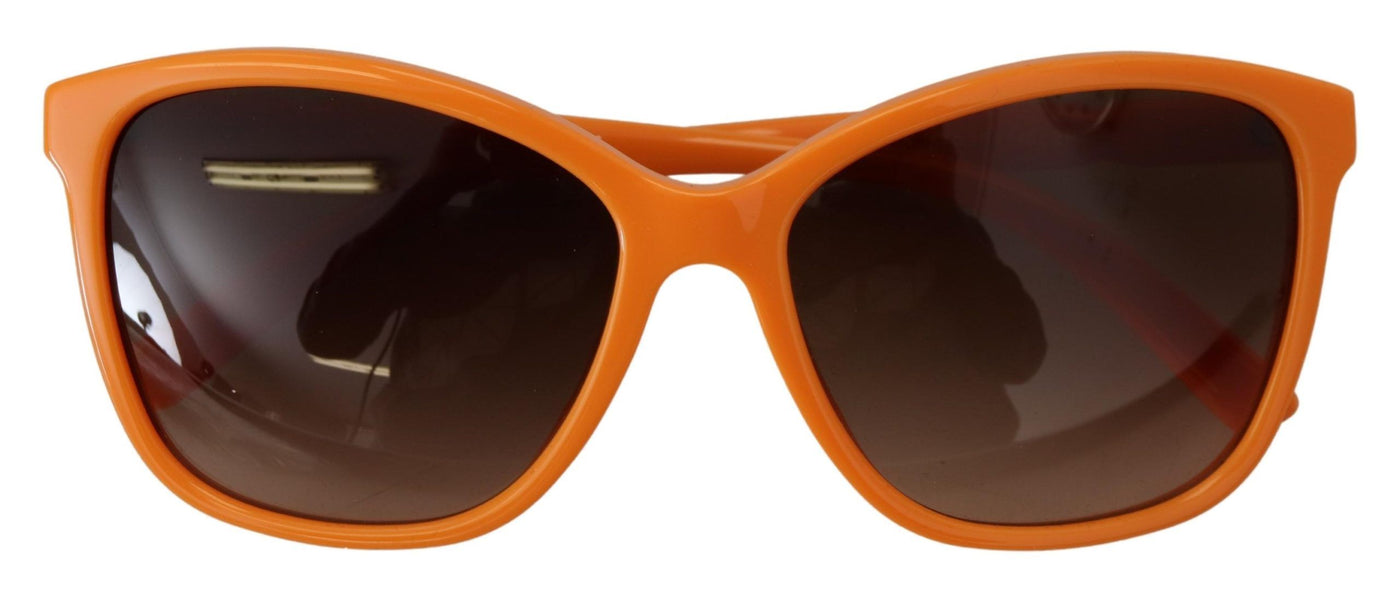 Dolce &amp; Gabbana Oranje Acetaat Frame Ronde Zonnebril DG4170PM