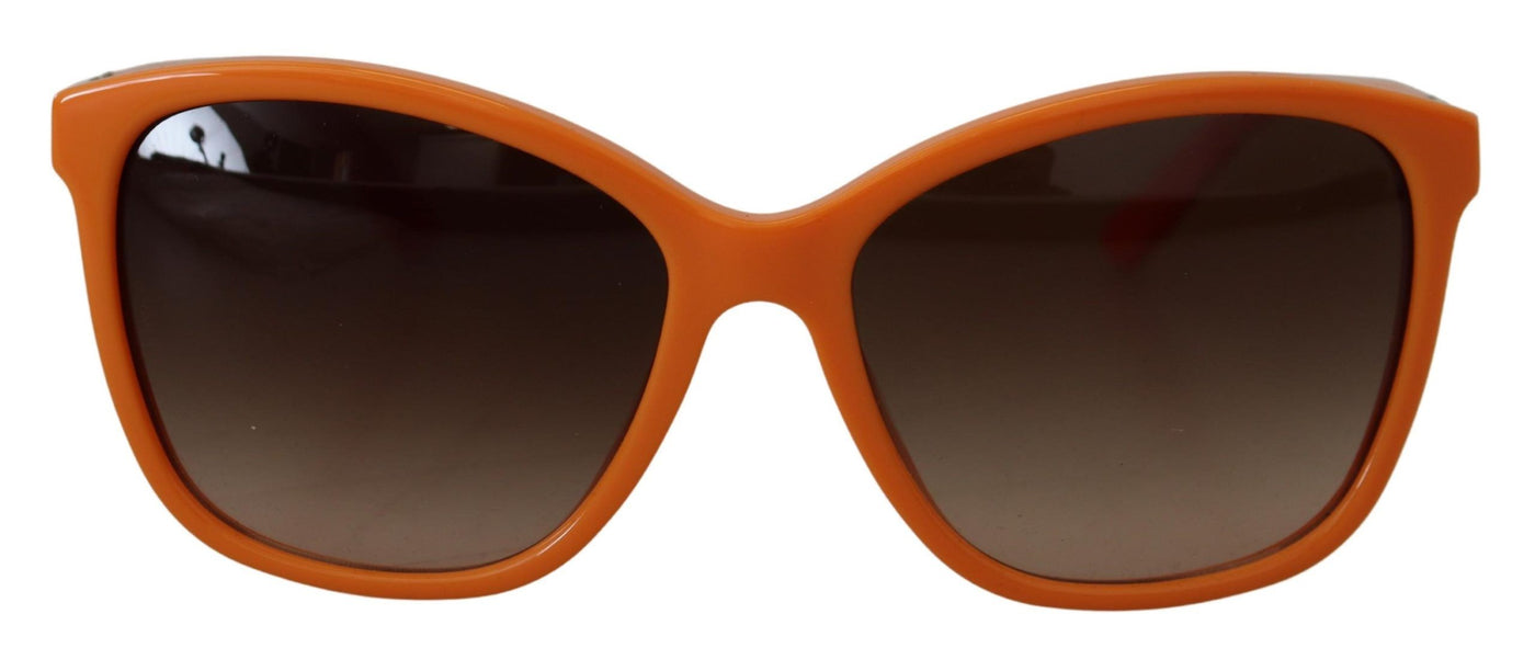 Dolce &amp; Gabbana Oranje Acetaat Frame Ronde Zonnebril DG4170PM