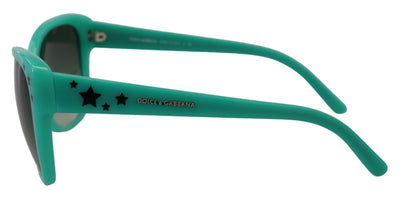 Dolce &amp; Gabbana Green Stars Acetate Square Shades DG4124 Zonnebril