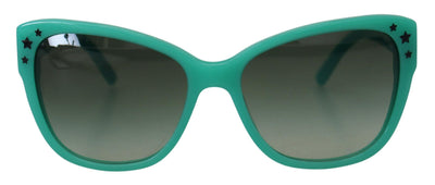 Dolce &amp; Gabbana Green Stars Acetate Square Shades DG4124 Zonnebril